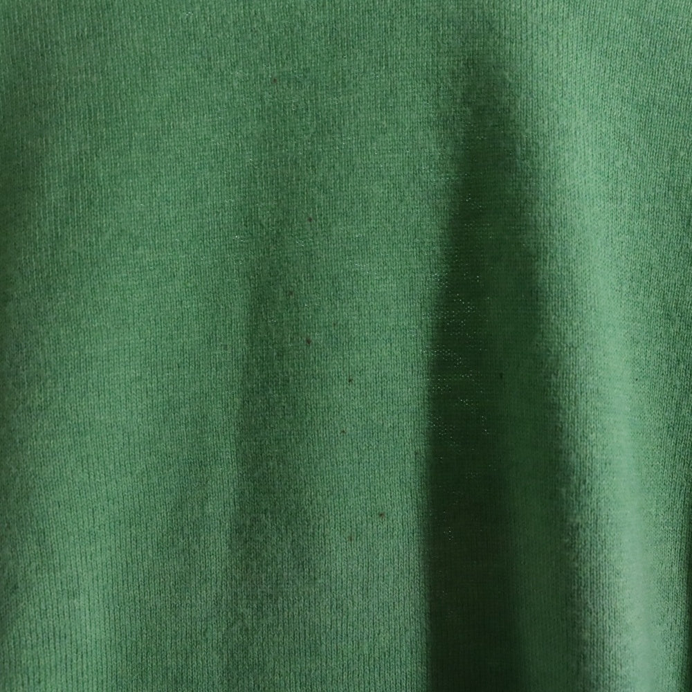 GAS(ガス) Vネック 長袖ニット グリーン