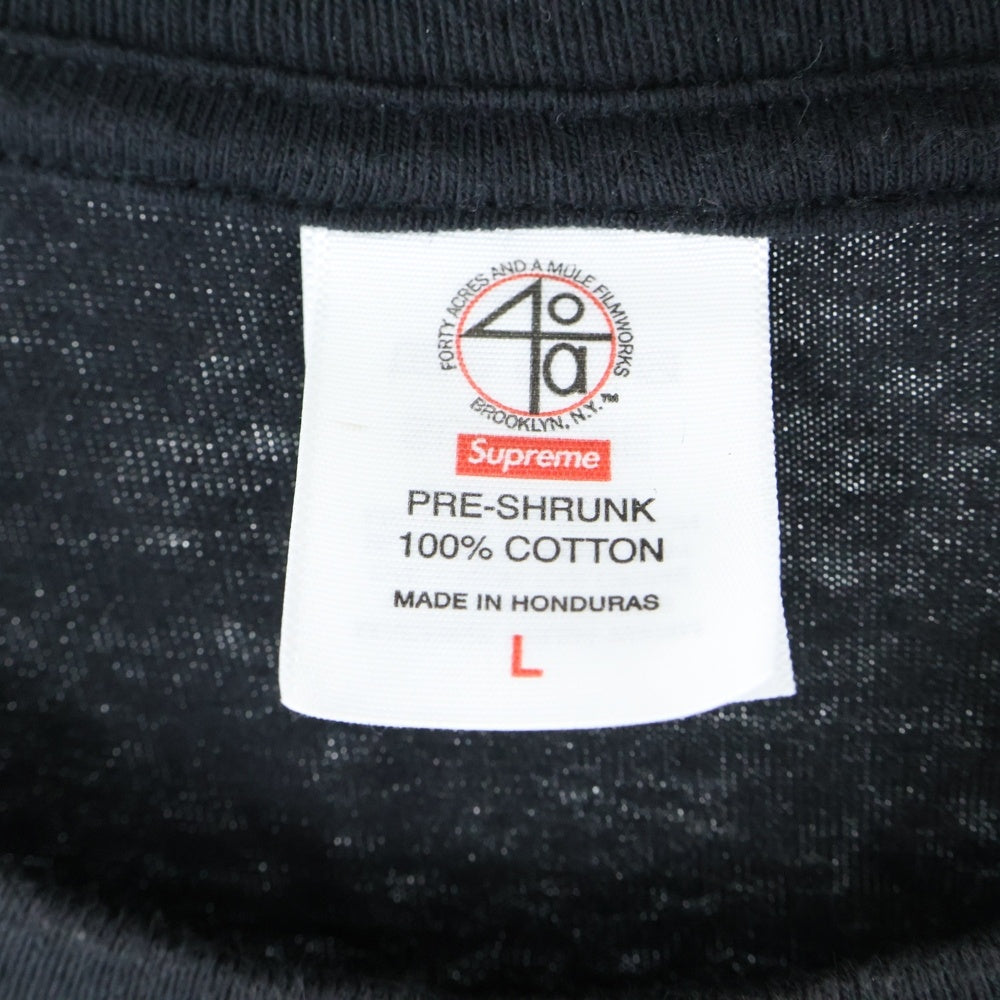 SUPREME(シュプリーム) 25SS 40 Acres Spike Tee 40エーカーズ スパイク フロントフォトプリント クルーネック半袖Tシャツカットソー ブラック