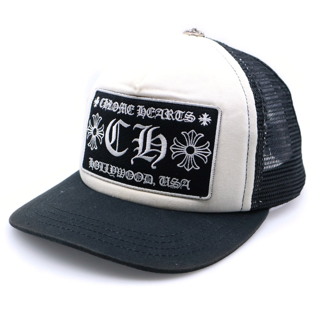 CHROME HEARTS メッシュキャップ ホワイト/ブラック クロムハーツCHROME HEARTSメッシュキャップ ホワイト/ブラック 帽子