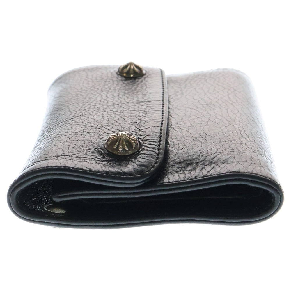 CHROME HEARTS(クロムハーツ) WAVE MINI ウェーブミニ レザーウォレット 財布 ブラック BCA373