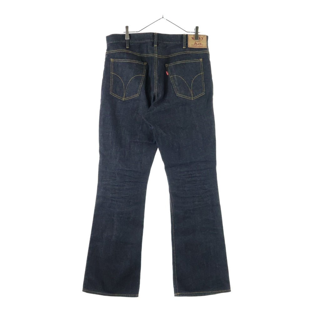 HYSTERIC GLAMOUR(ヒステリックグラマー) スタッズポケット デニムフレアパンツ インディゴ 02251AP61