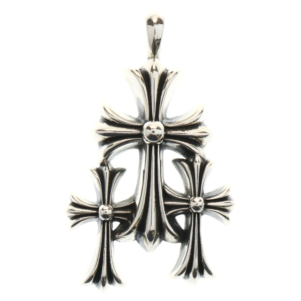 CHROME HEARTS(クロムハーツ) 3 CH CRS SML トリプルCHクロス スモール ペンダントトップ シルバー BCA201