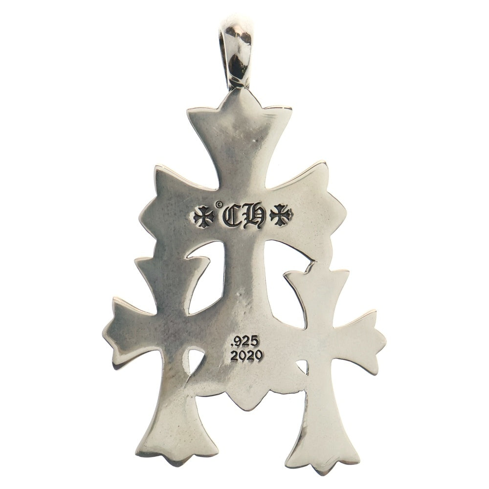 CHROME HEARTS(クロムハーツ) 3 CH CRS SML トリプルCHクロス スモール ペンダントトップ シルバー BCA201