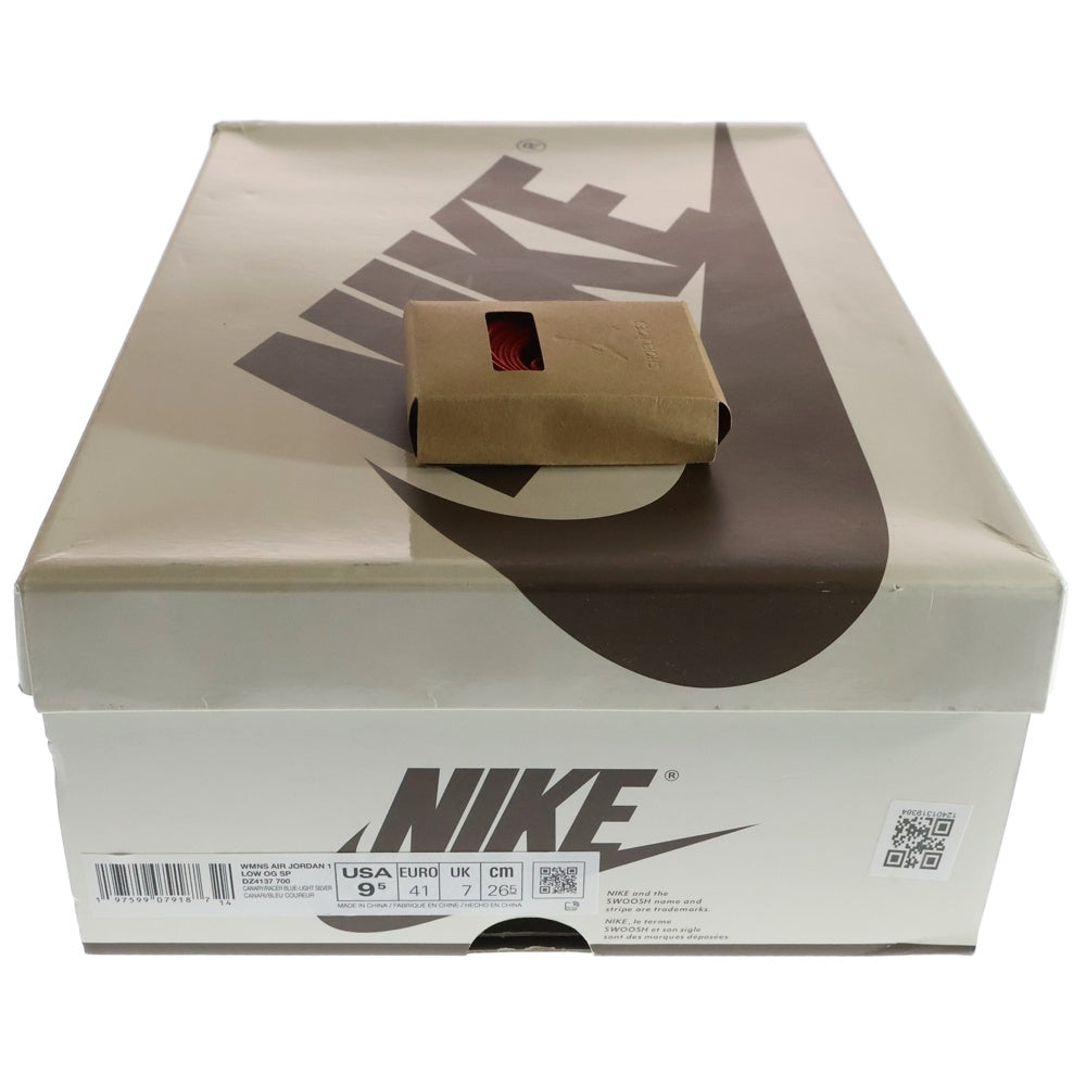 NIKE(ナイキ) ×TRAVIS SCOTT WMNS AIR JORDAN 1 RETRO LOW OG Canary ウィメンズ エアジョーダン1 カナリー ローカットスニーカー US9.5 26.5cm DZ4137-700