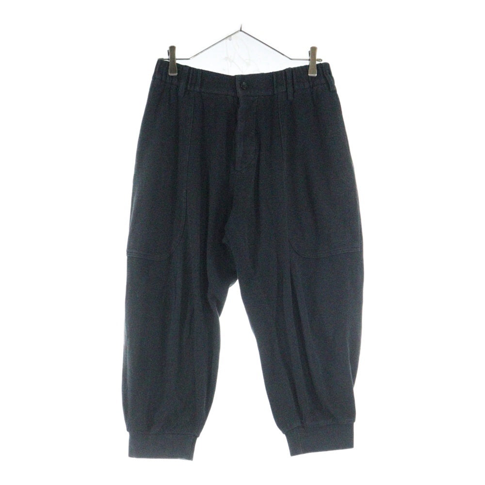 Yohji Yamamoto POUR HOMME(ヨウジヤマモト プールオム) 16SS クロップドスウェットパンツ ブラック H0-P45-980