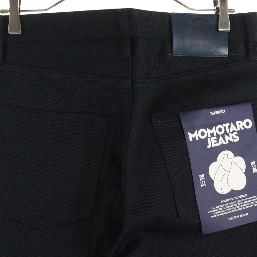 桃太郎ジーンズ(モモタロウジーンズ) STANDARD TAPERED 14.7oz スタンダードテーパードジッパーフライジーンズ・ブラック MTJ-M02354