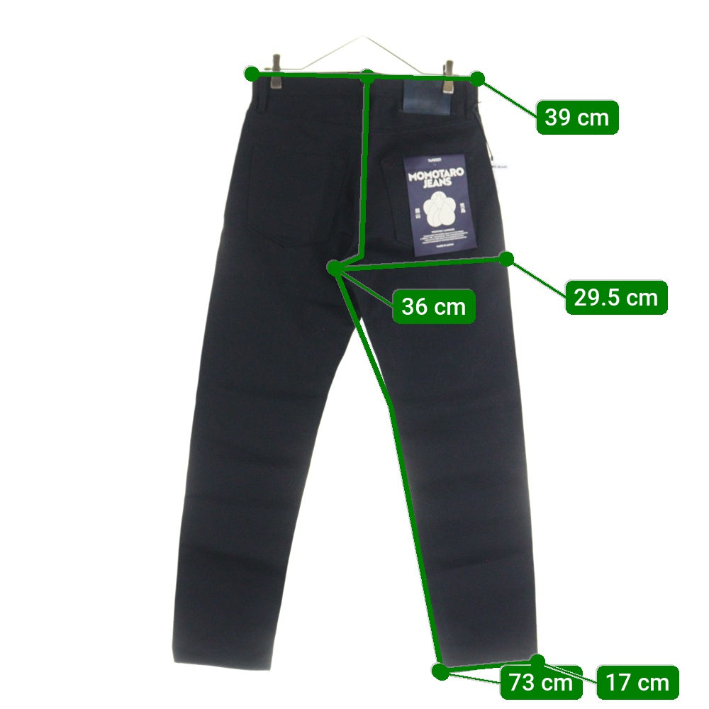 桃太郎ジーンズ(モモタロウジーンズ) STANDARD TAPERED 14.7oz スタンダードテーパードジッパーフライジーンズ・ブラック MTJ-M02354