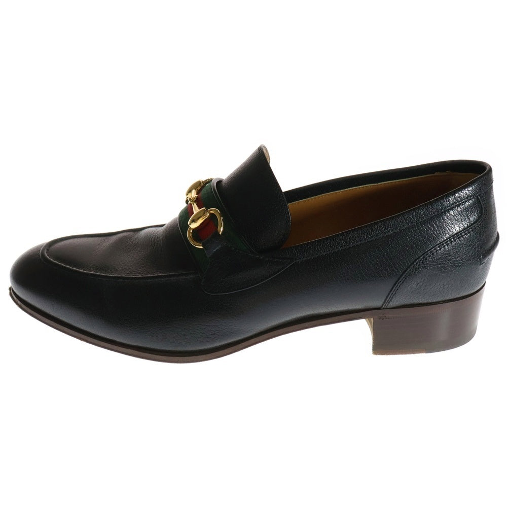 GUCCI(グッチ) ホースビット レザーローファー ブラック 631619
