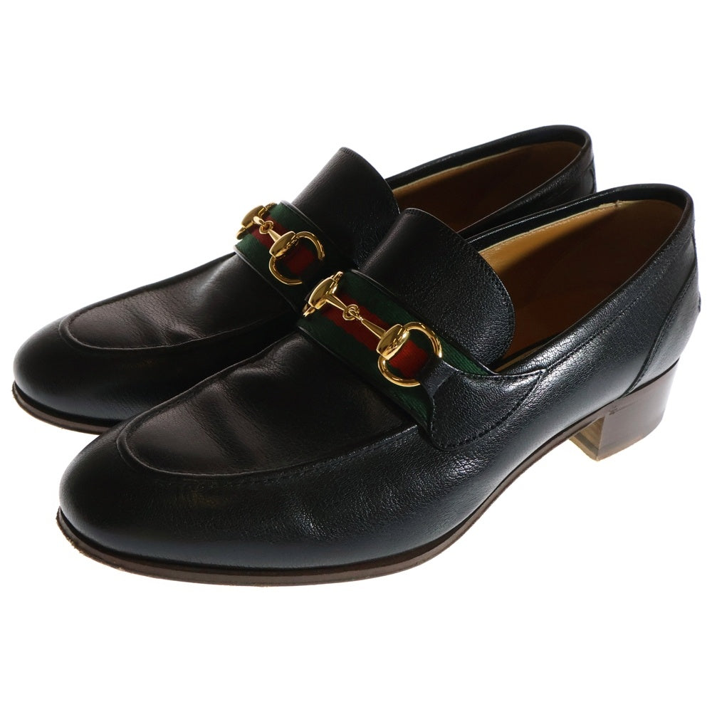 GUCCI(グッチ) ホースビット レザーローファー ブラック 631619