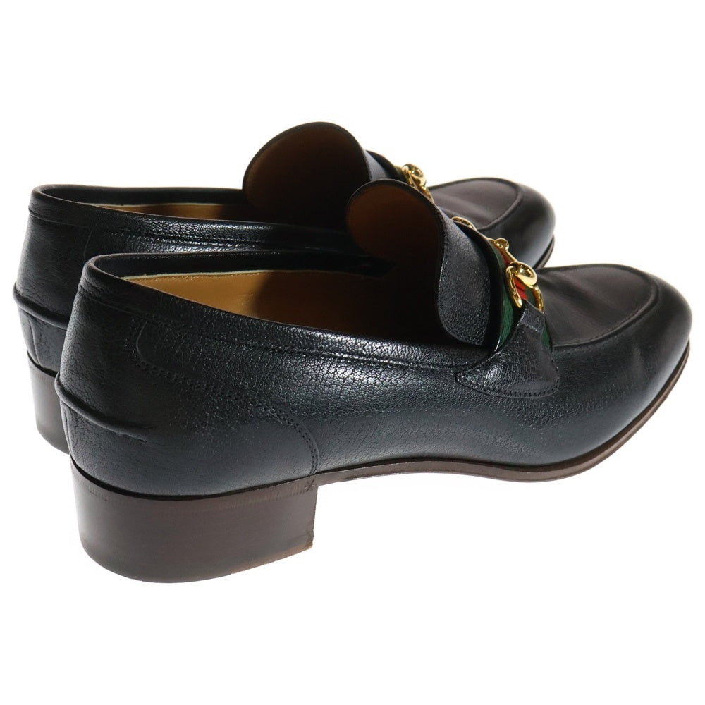 GUCCI(グッチ) ホースビット レザーローファー ブラック 631619