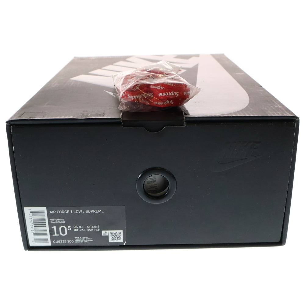 NIKE(ナイキ) ×SUPREME AIR FORCE 1 LOW シュプリーム エアフォース ローカットスニーカー ホワイト US10.5/28.5cm CU9225-100