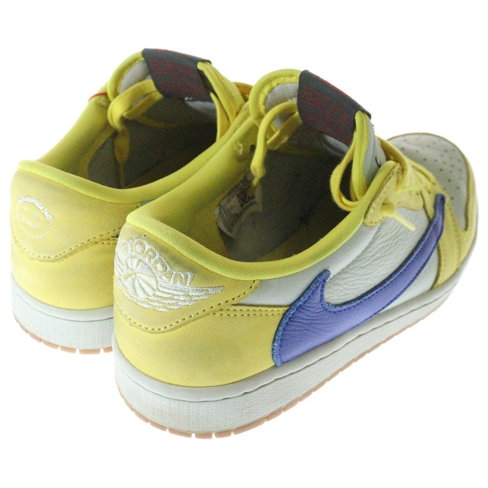 NIKE(ナイキ) ×Travis Scott WMNS Air Jordan 1 Retro Low OG Canary トラヴィススコット ウィメンズ エアジョーダン1 レトロ OG カナリー ローカットスニーカー DZ4137-700