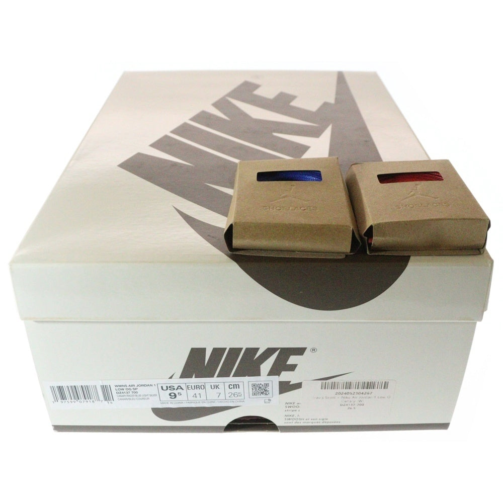 NIKE(ナイキ) ×Travis Scott WMNS Air Jordan 1 Retro Low OG Canary トラヴィススコット ウィメンズ エアジョーダン1 レトロ OG カナリー ローカットスニーカー DZ4137-700