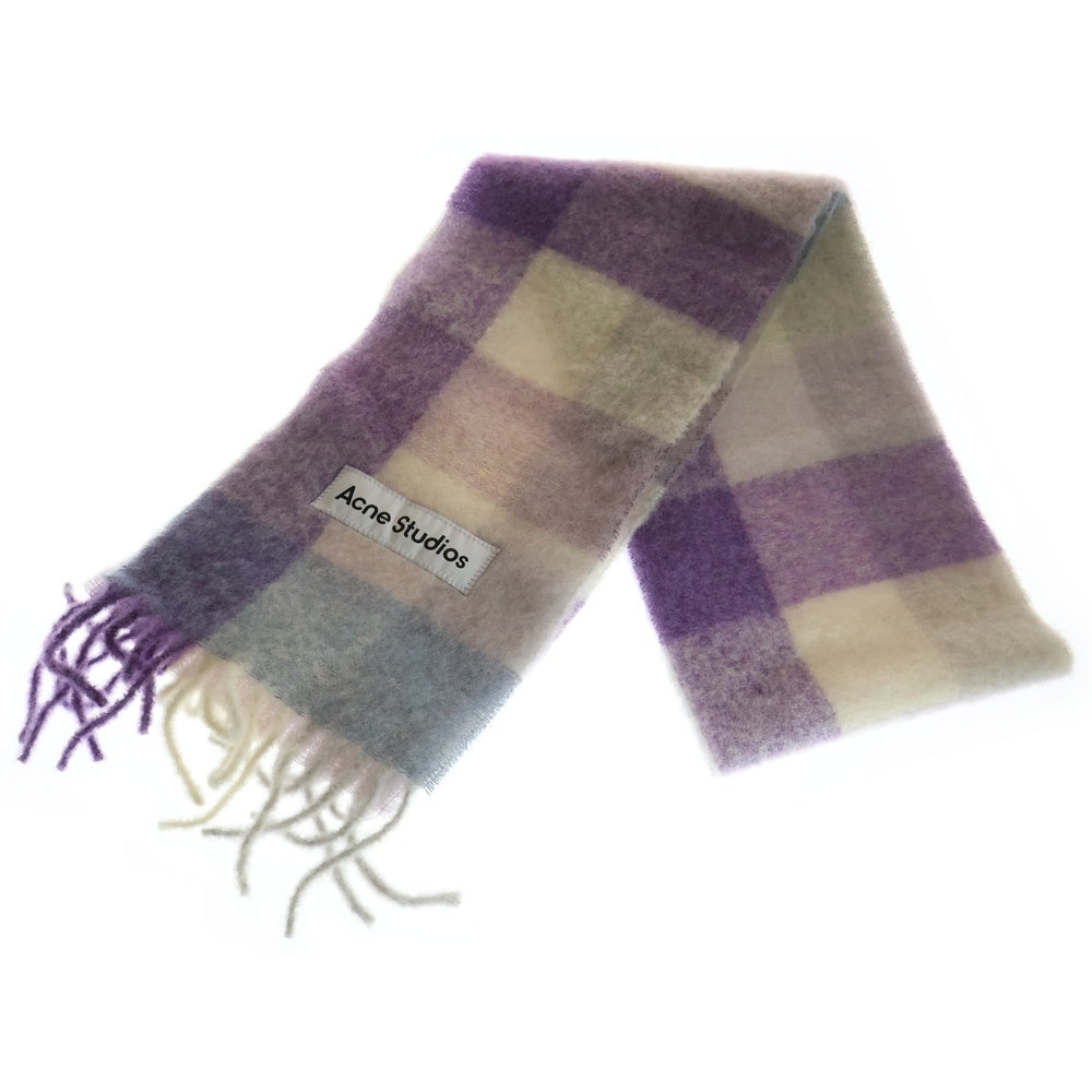 Acne Studios(アクネ ストゥディオズ) MOHAIR CHECK SCARF アルパカウール マフラー