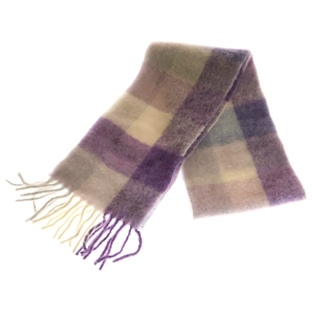 Acne Studios(アクネ ストゥディオズ) MOHAIR CHECK SCARF アルパカウール マフラー