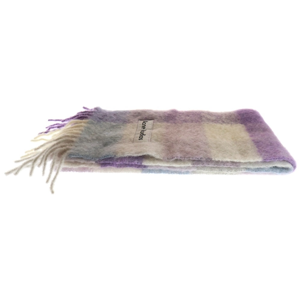 Acne Studios(アクネ ストゥディオズ) MOHAIR CHECK SCARF アルパカウール マフラー