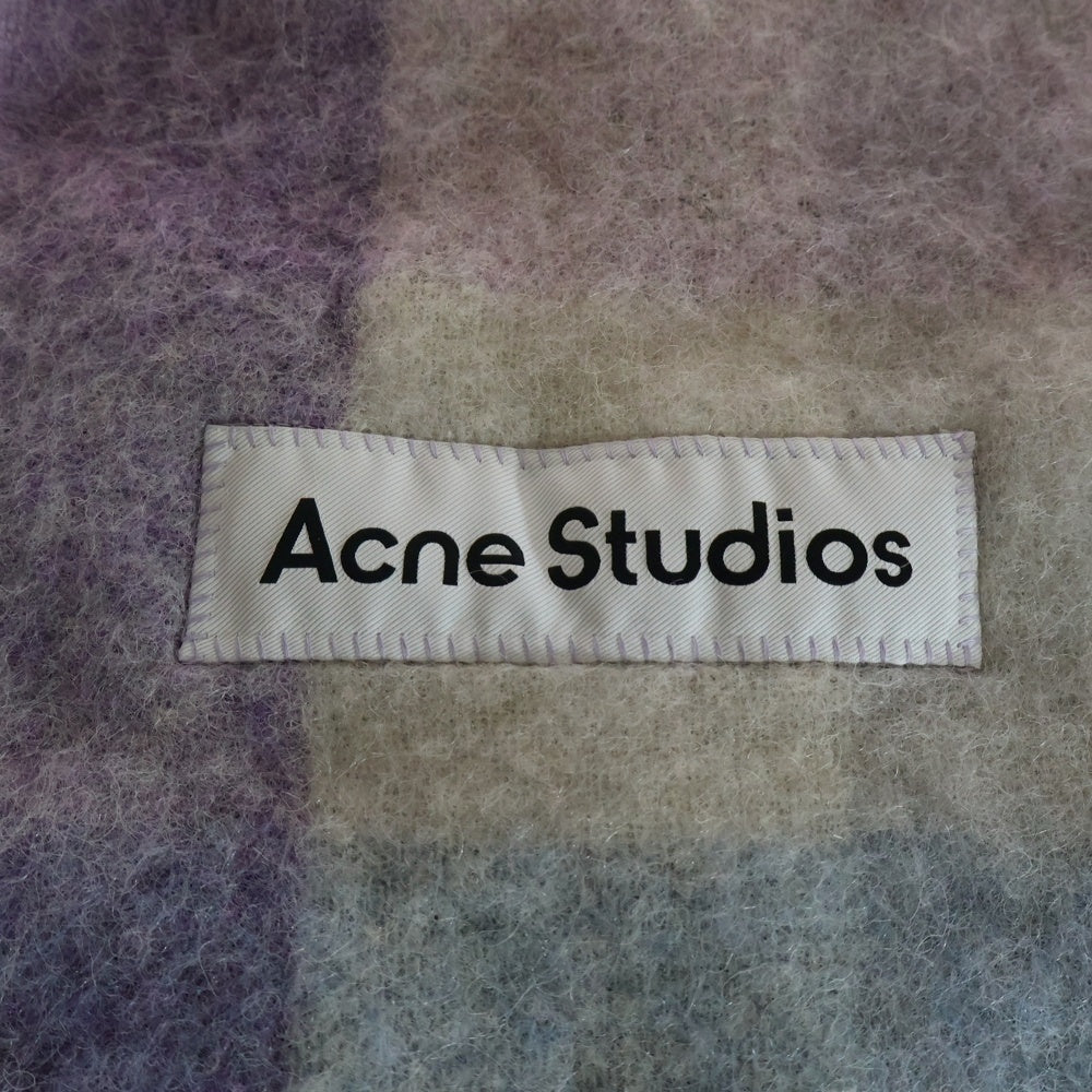 Acne Studios(アクネ ストゥディオズ) MOHAIR CHECK SCARF アルパカウール マフラー