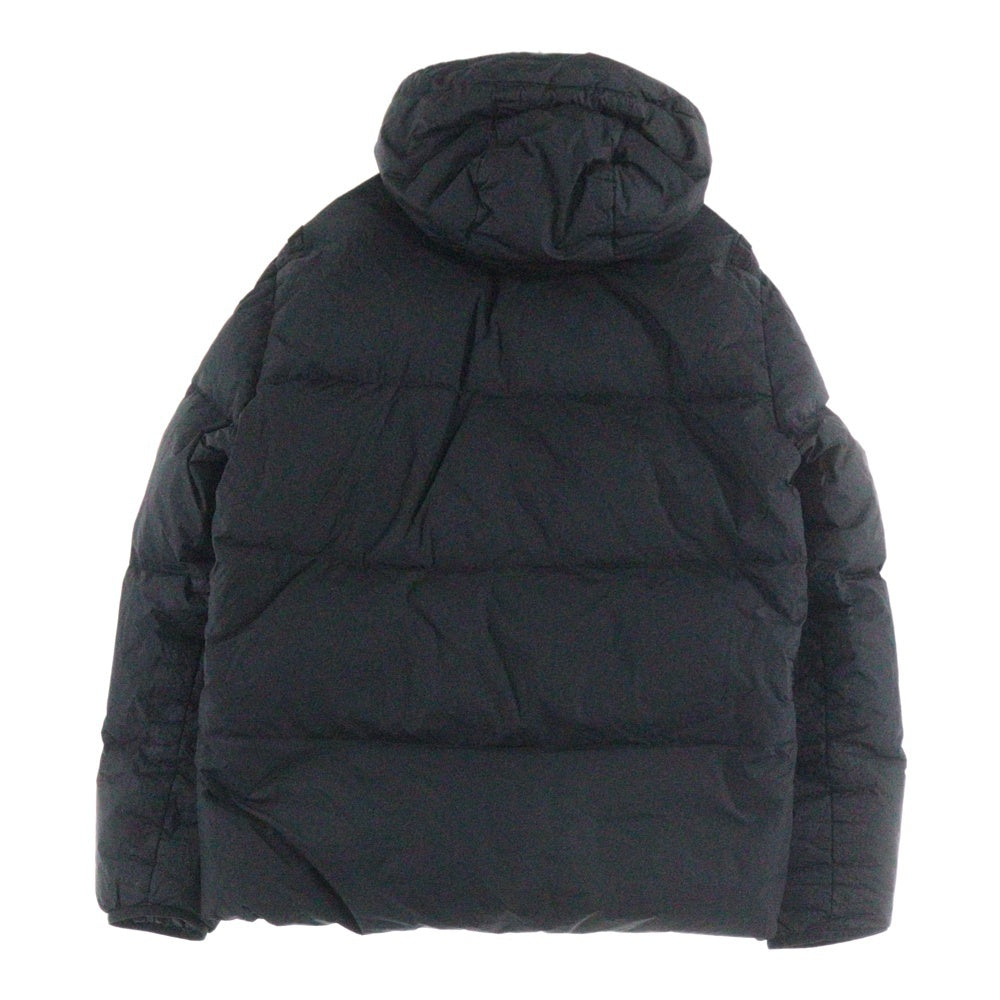 STONE ISLAND(ストーンアイランド) 22AW GARMENT DYED CRINKLE REPS R-NY ジップアップ フーディダウンジャケット 771540223 ブラック