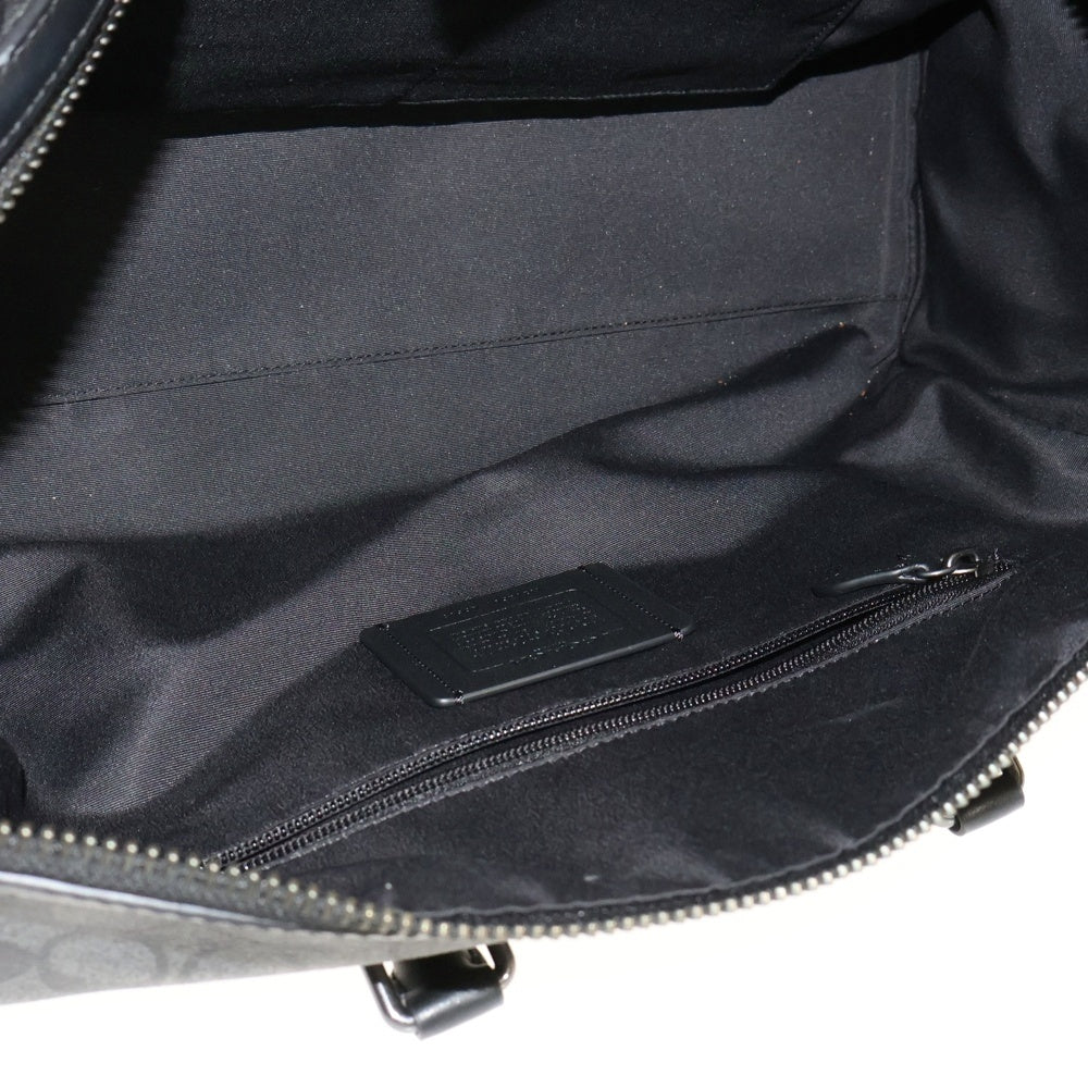 COACH(コーチ) シグネチャー キャンバス ベンチュラー ボストンバッグブラック