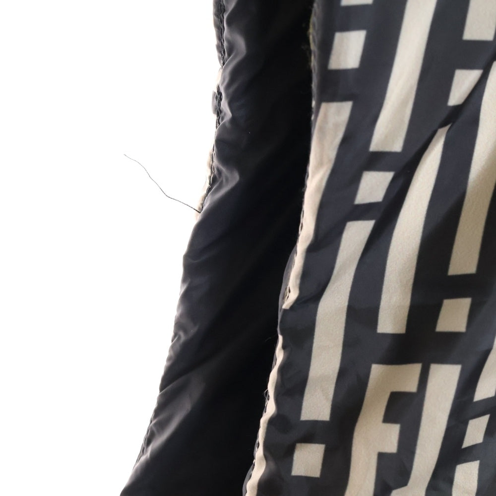 FENDI(フェンディ) 24SS ズッカ リバーシブル中綿ベスト 総柄 ブラック/ブラウン FAA915