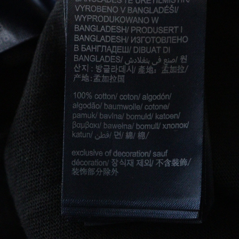 TOMMY JEANS(トミージーンズ) バッグロゴプリント 長袖クルーネックTシャツカットソー ブラック