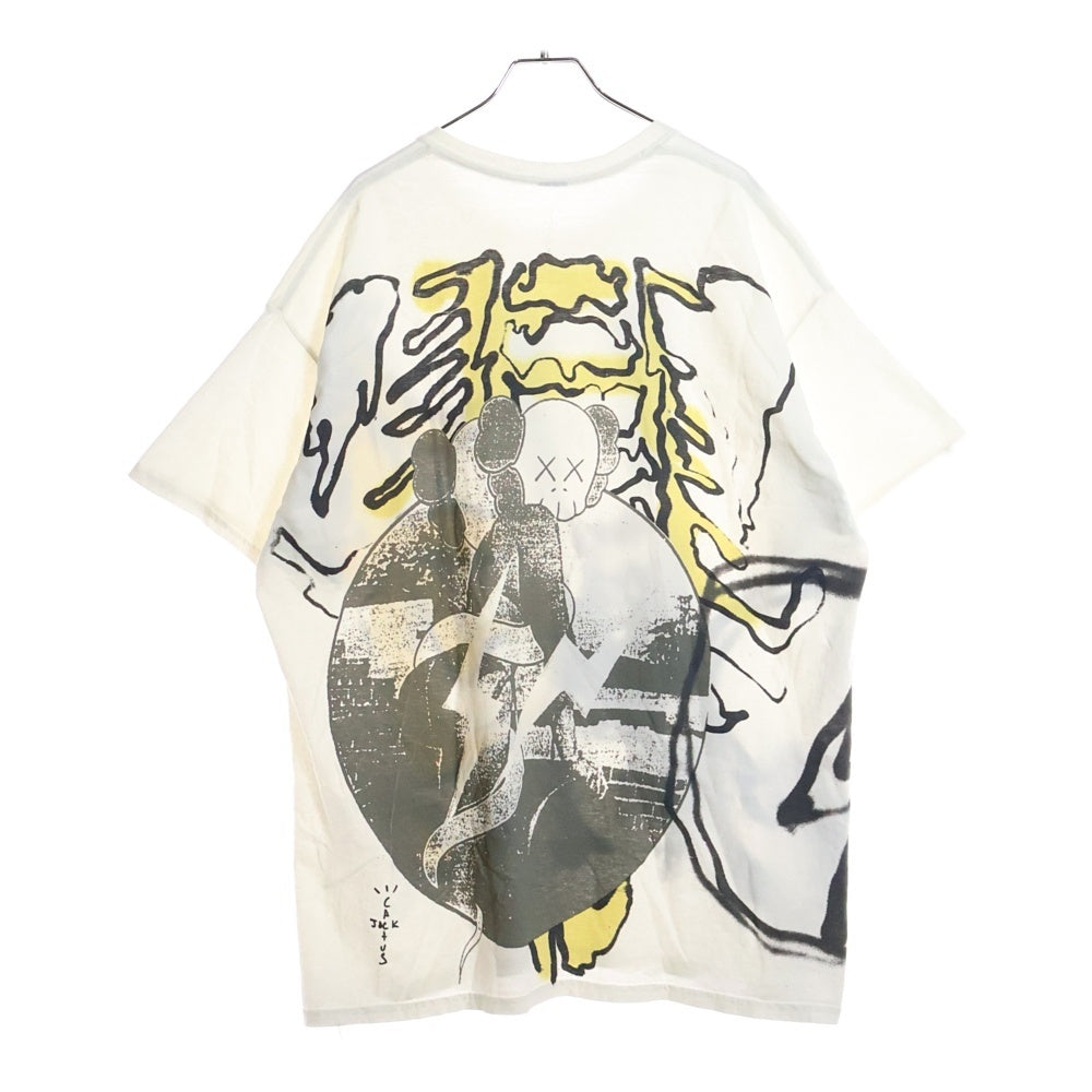Cactus Jack(カクタスジャック) 21AW KAWS FRAGMENT カクタスジャック カウズ フラグメント プリントクルーネック 半袖Tシャツ