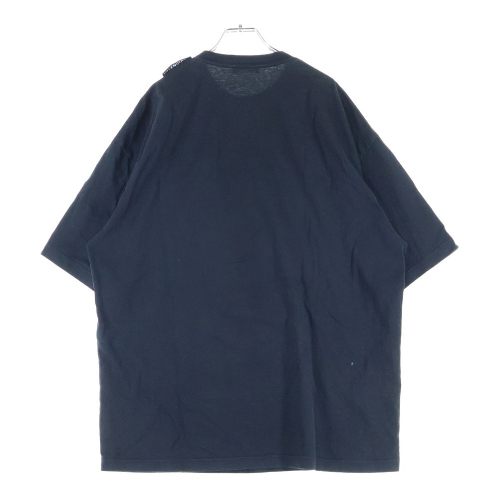 BALENCIAGA(バレンシアガ) 19SS ショルダータグ クルーネック 半袖Tシャツカットソー ブラック 578139