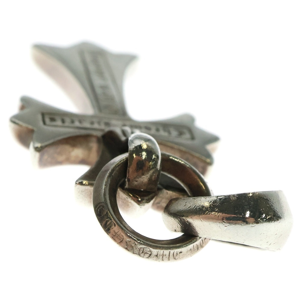 CHROME HEARTS(クロムハーツ) CH CRS SML W/BALE Wベイル スモールCHクロス ペンダントトップ シルバー BCA218