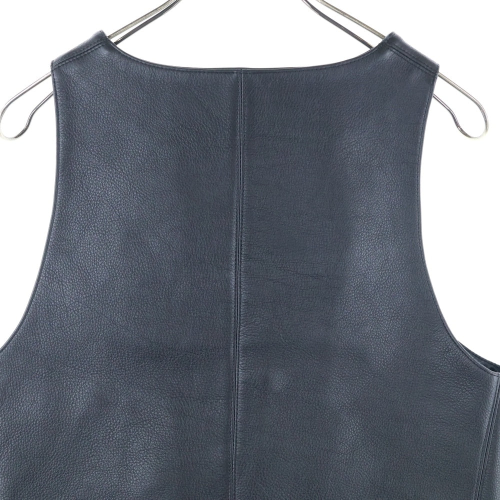 CHROME HEARTS(クロムハーツ) CLASSIC 2B LTHR クロスボタンレザーベスト