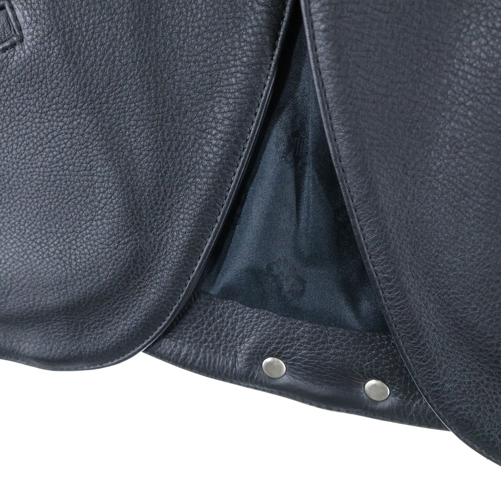 CHROME HEARTS(クロムハーツ) CLASSIC 2B LTHR クロスボタンレザーベスト