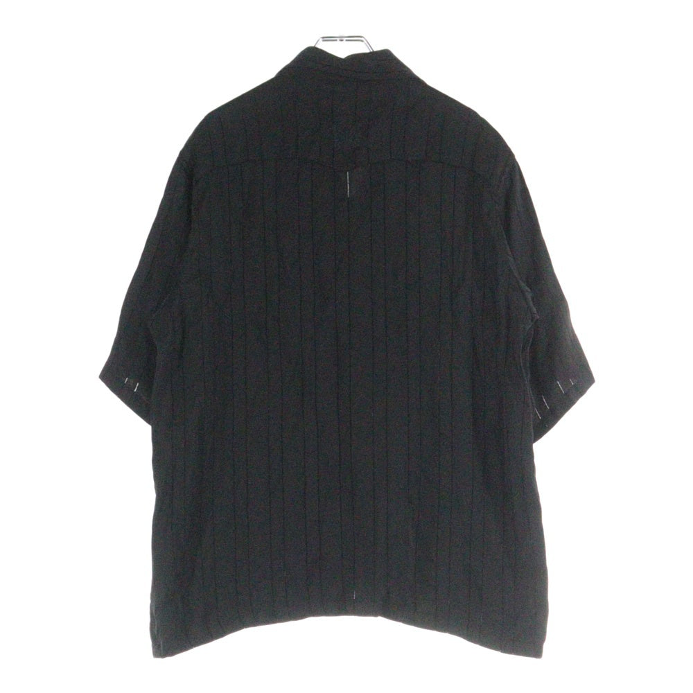 Needles(ニードルス) Cowboy One-Up Shirt TA/CU/PE Georgette パピヨン刺繍 カウボーイ オープンカラーシャツ ブラック OT202