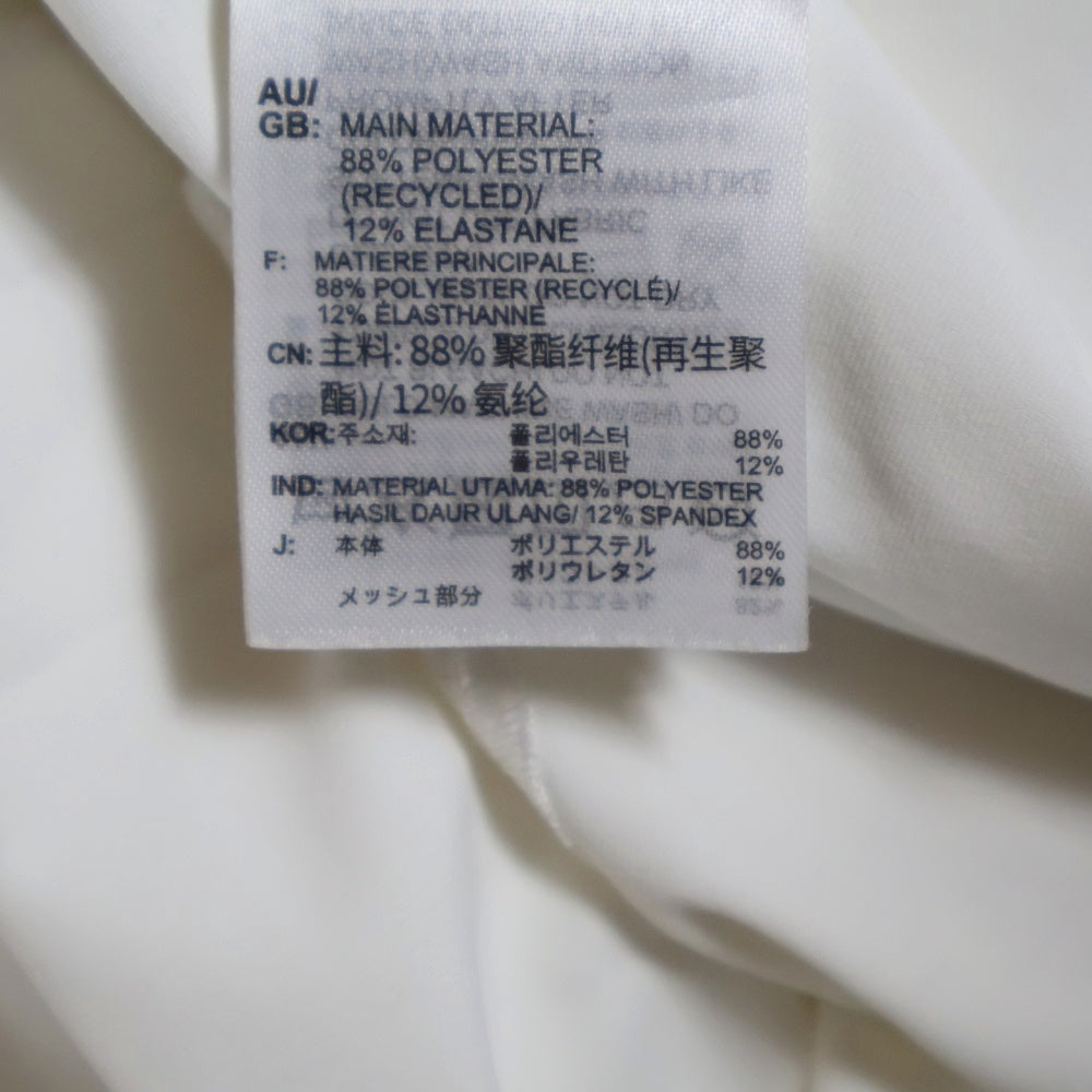 adidas(アディダス) ラバーロゴ 半袖ポロシャツ ホワイト