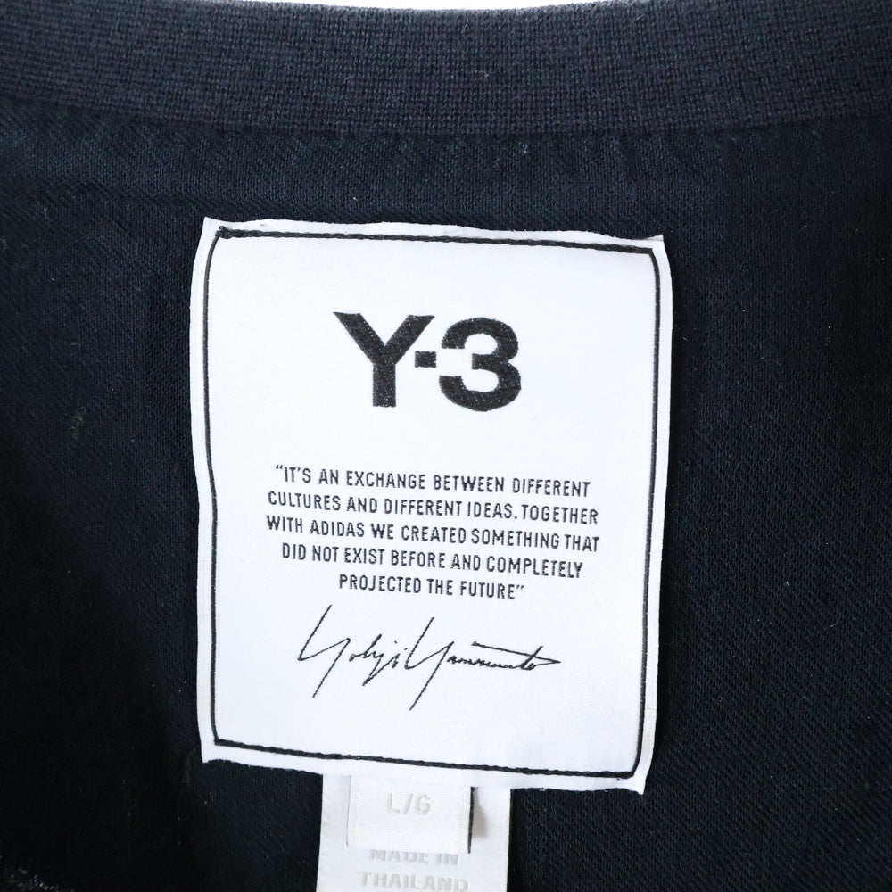 Y-3(ワイスリー) クルーネックバックロゴ Tシャツ FN3348