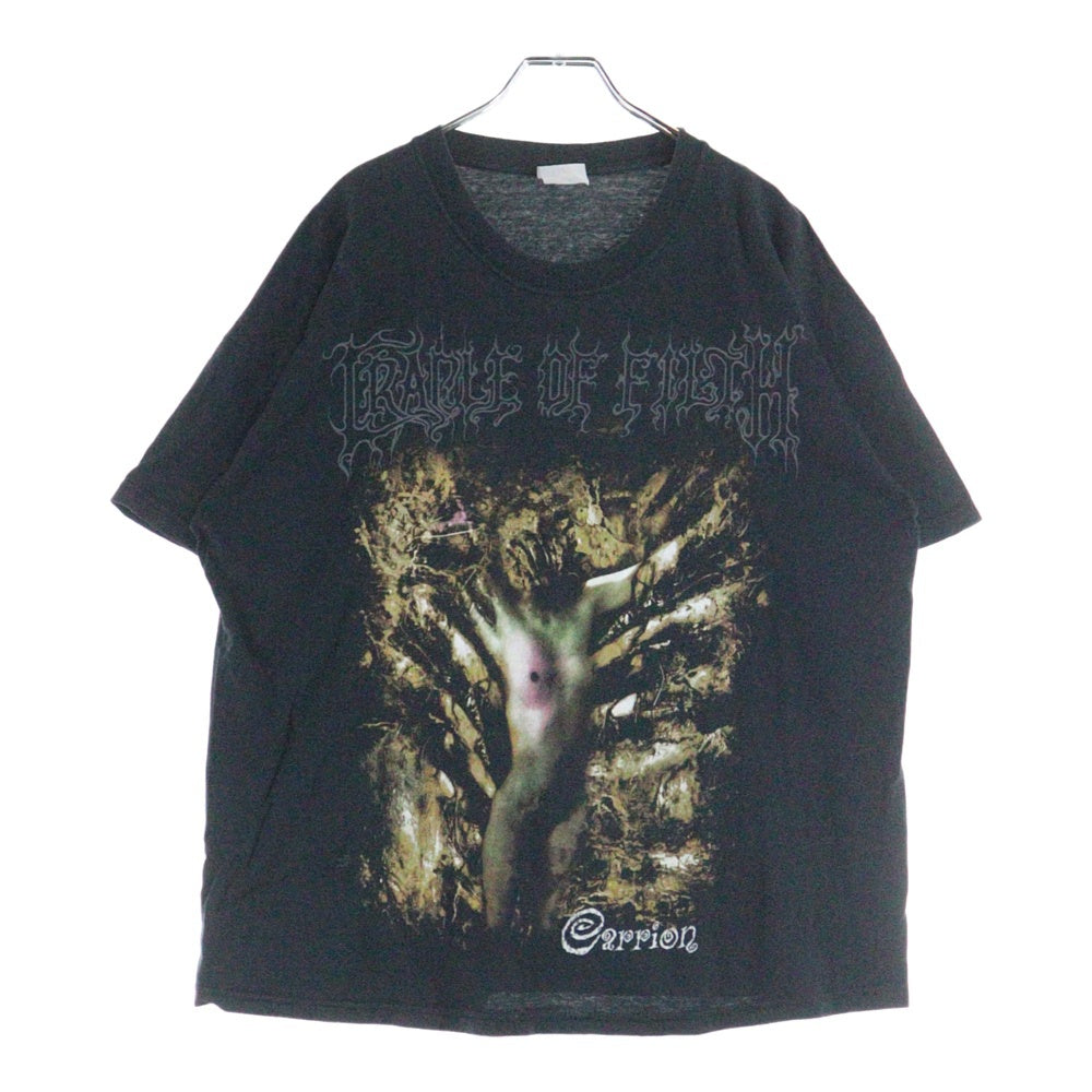VINTAGE(ヴィンテージ) 00s CRADLE OF FILTH SMELL THE GRAVE S/S TEE クレイドルフィフス 両面プリント半袖Tシャツカットソー ブラック