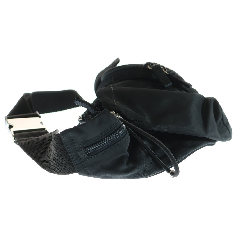 PRADA(プラダ) ナイロン ウエストボディ バッグ ブラック
