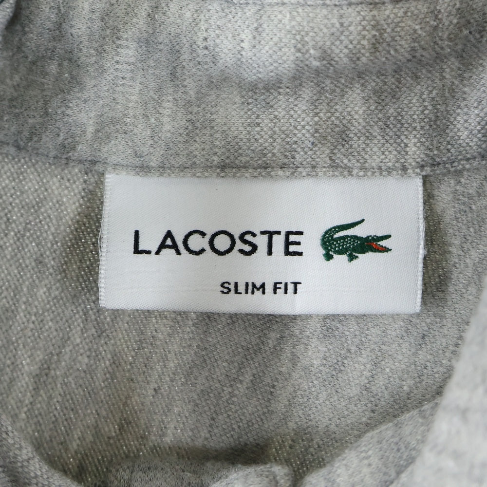 LACOSTE(ラコステ) ロゴ刺繍 ポロシャツ グレー KH760E