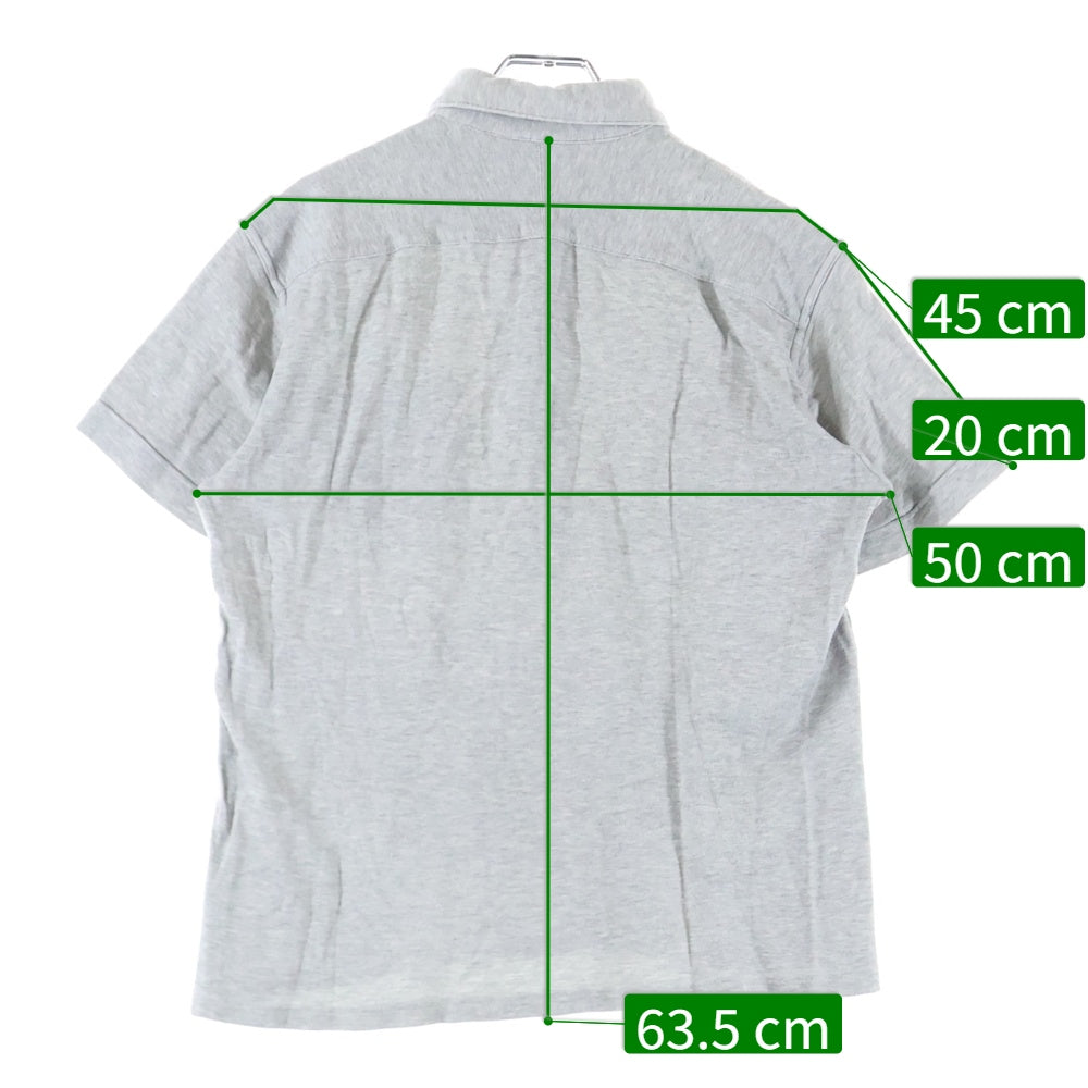 LACOSTE(ラコステ) ロゴ刺繍 ポロシャツ グレー KH760E