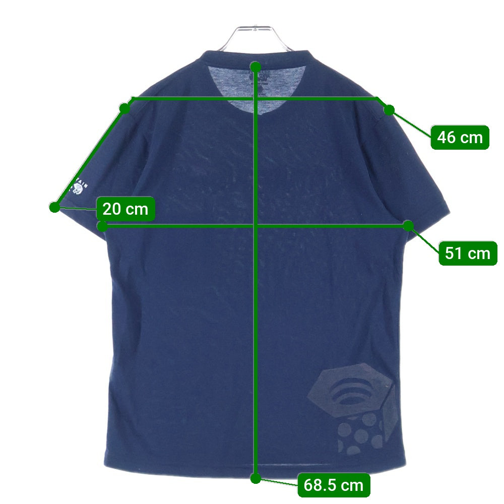 NO BRAND(ノーブランド) ロゴプリント マウンテンハードウェア Tシャツ ネイビー 114 OE6324