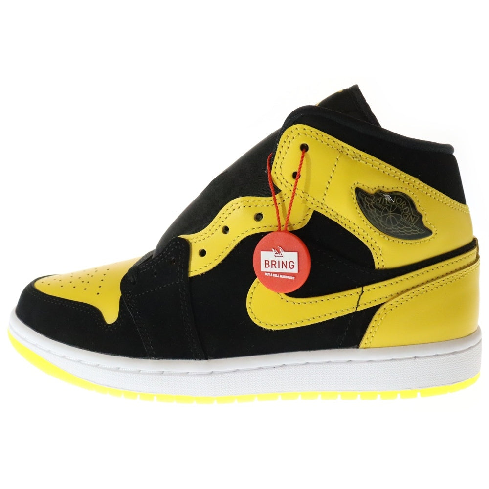 NIKE(ナイキ) Air Jordan 1 Mid SE New Love エアジョーダン1 ミッド SE ニューラブ ミッドカットスニーカー HJ6654-071 ブラック/イエロー US8.5