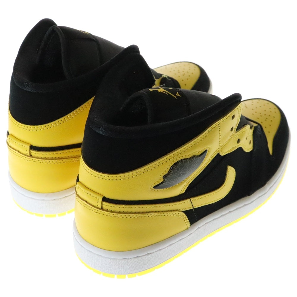 NIKE(ナイキ) Air Jordan 1 Mid SE New Love エアジョーダン1 ミッド SE ニューラブ ミッドカットスニーカー HJ6654-071 ブラック/イエロー US8.5