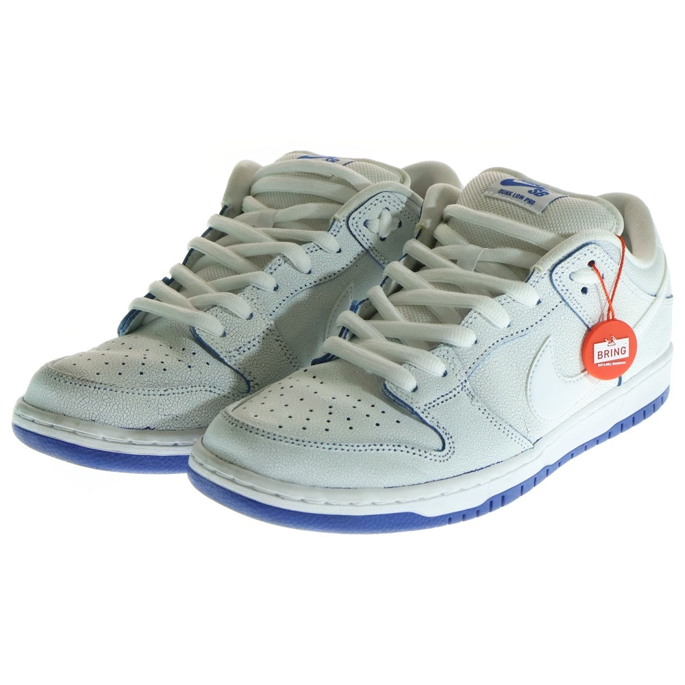 NIKE(ナイキ) SB DUNK LOW PRO PRM CJ6884-100 SB ダンクロー ポースリン ローカットスニーカー ホワイト/ブルー US11/29cm