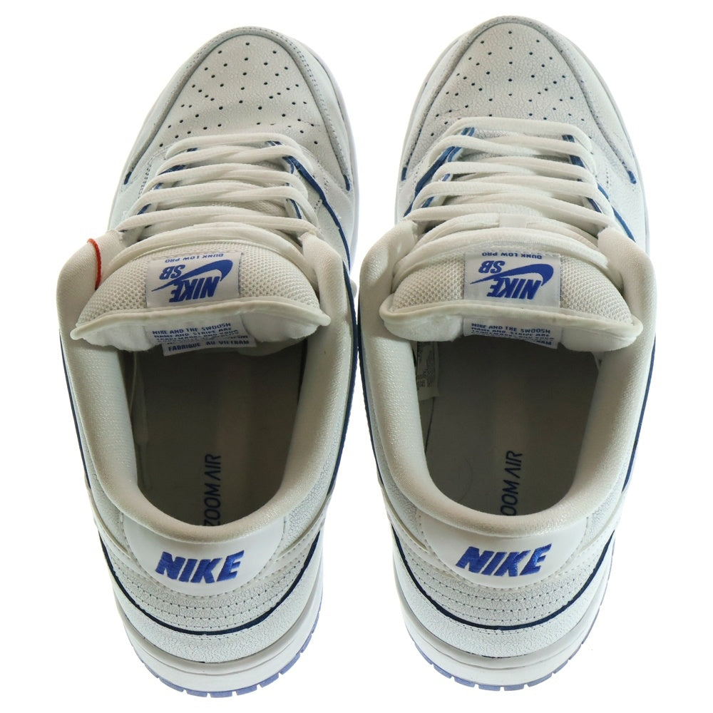 NIKE(ナイキ) SB DUNK LOW PRO PRM CJ6884-100 SB ダンクロー ポースリン ローカットスニーカー ホワイト/ブルー US11/29cm