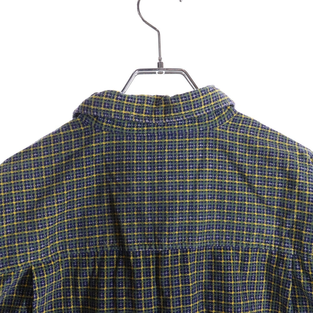 NO BRAND(ノーブランド) BULCMOUNTAIN ギンガムチェックシャツ イエロー