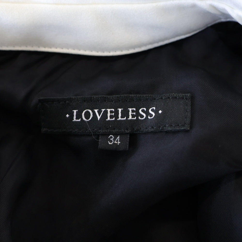 LOVELESS(ラブレス) ノースリーブ ベロア ワンピース ネイビー