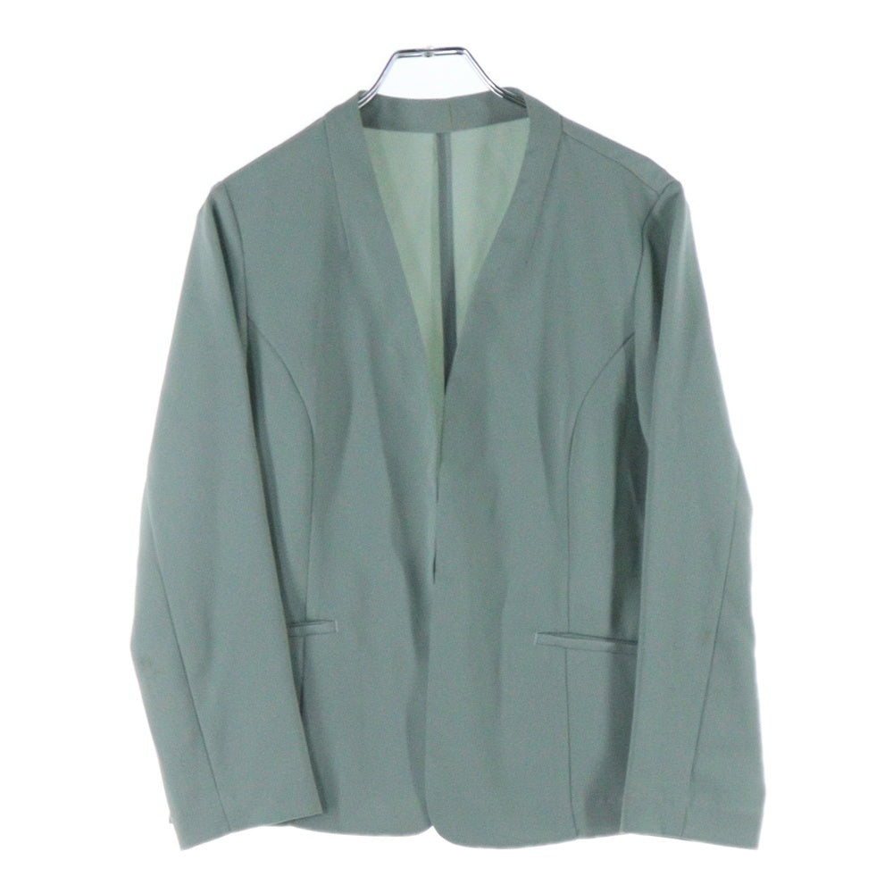 closet story(クローゼットストーリー) ノーカラー ジャケット グリーン レディース
