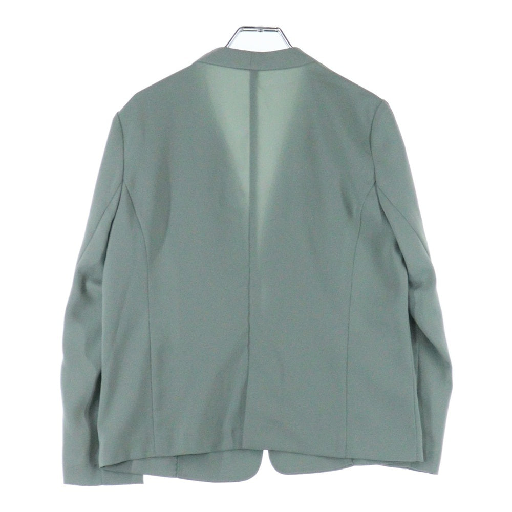 closet story(クローゼットストーリー) ノーカラー ジャケット グリーン レディース
