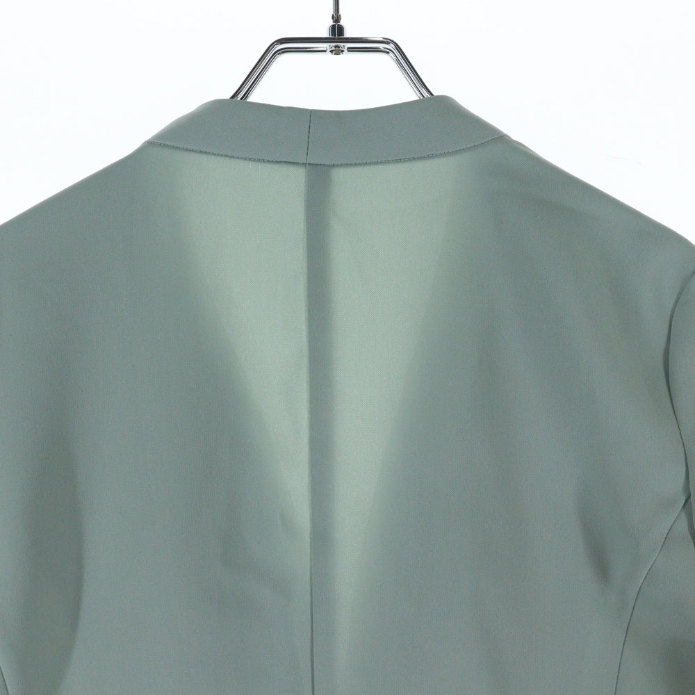 closet story(クローゼットストーリー) ノーカラー ジャケット グリーン レディース