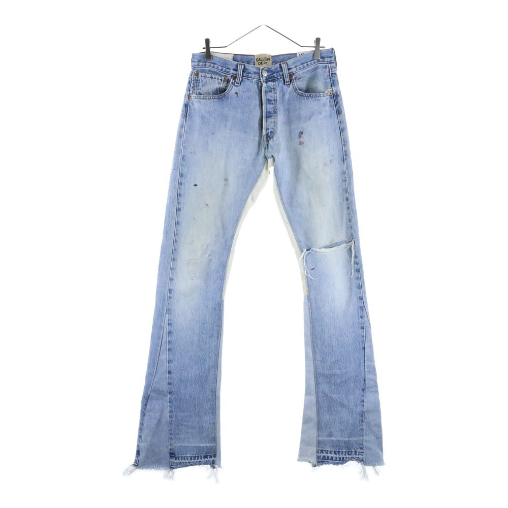 GALLERY DEPT.(ギャラリーデプト) LA FLARE DENIM JEANS フレア 再構築 ペイント デニム インディゴ