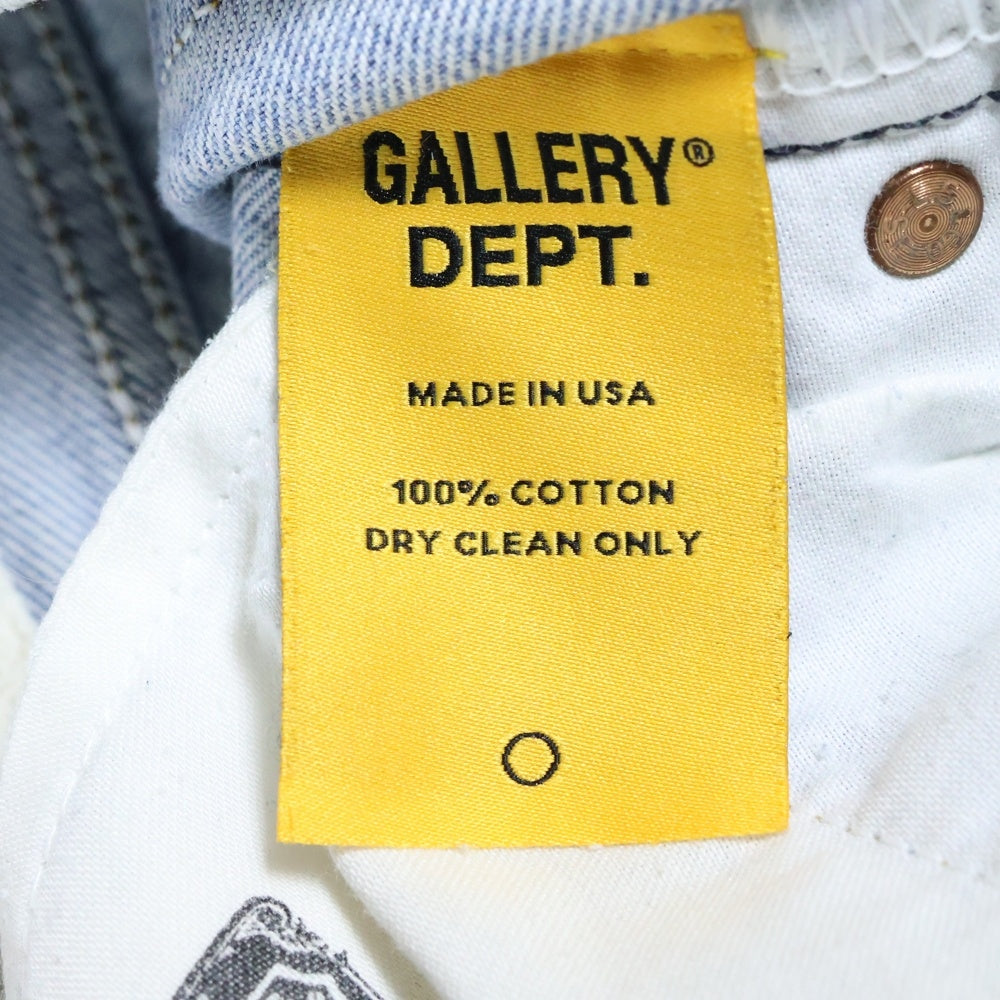 GALLERY DEPT.(ギャラリーデプト) LA FLARE DENIM JEANS フレア 再構築 ペイント デニム インディゴ