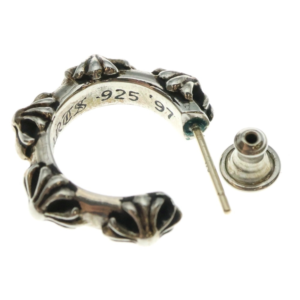 CHROME HEARTS(クロムハーツ) HOOP CROSS クロスバンド フープピアス シルバー BCA100
